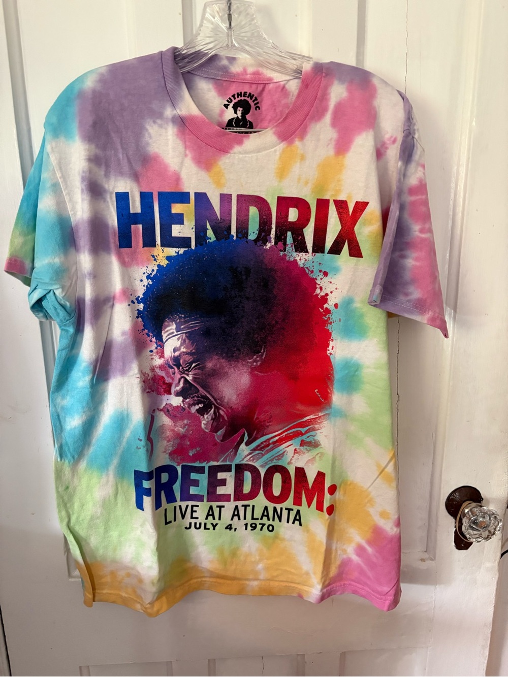 Jimi Hendrix Freedom Tie-Dye Graphic Tee - Multicolor